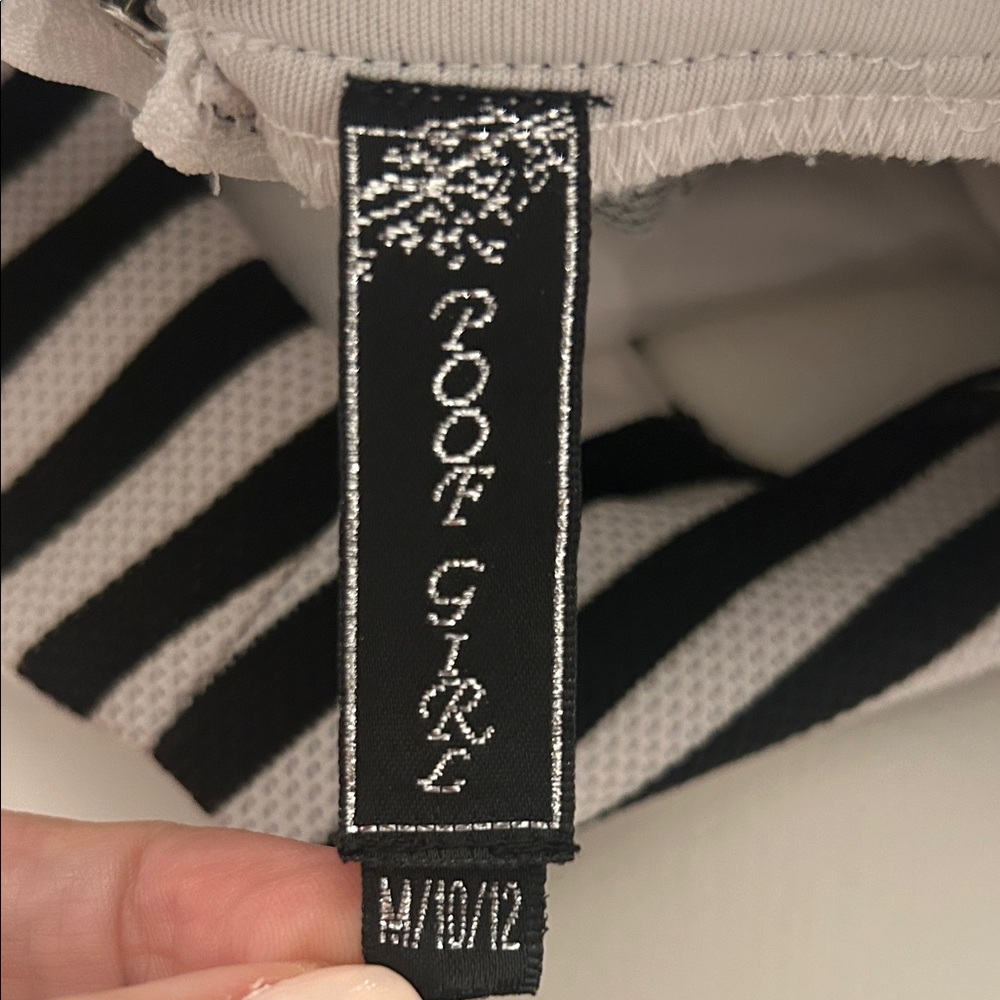 Chic Striped Kids Dress in Black and White - Picture 2 of 4